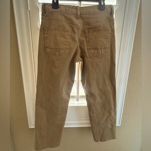 Cat & Jack Boys’ Straight Stretch Pants – Dark Khaki/Camel – Size 10
